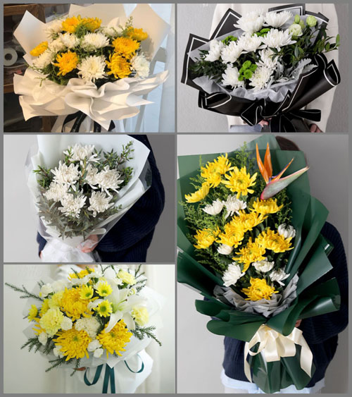 广东江门市台山市海宴镇那陵村白事花束代送